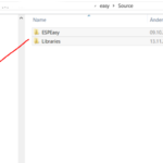 ESPEasy entpacken in sketchbook