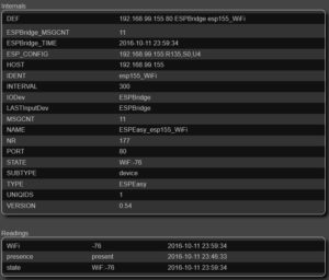 ESPEasy WiFi Data